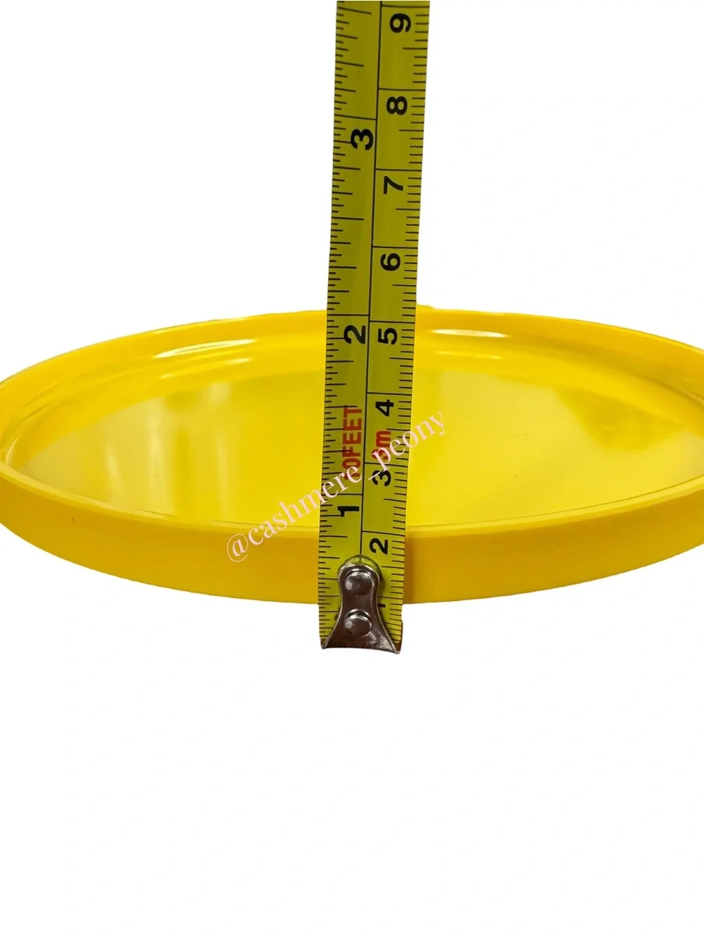 Vintage HELLER Yellow Plates Massimo Vignelli Mid Century Melamine Set Of 2